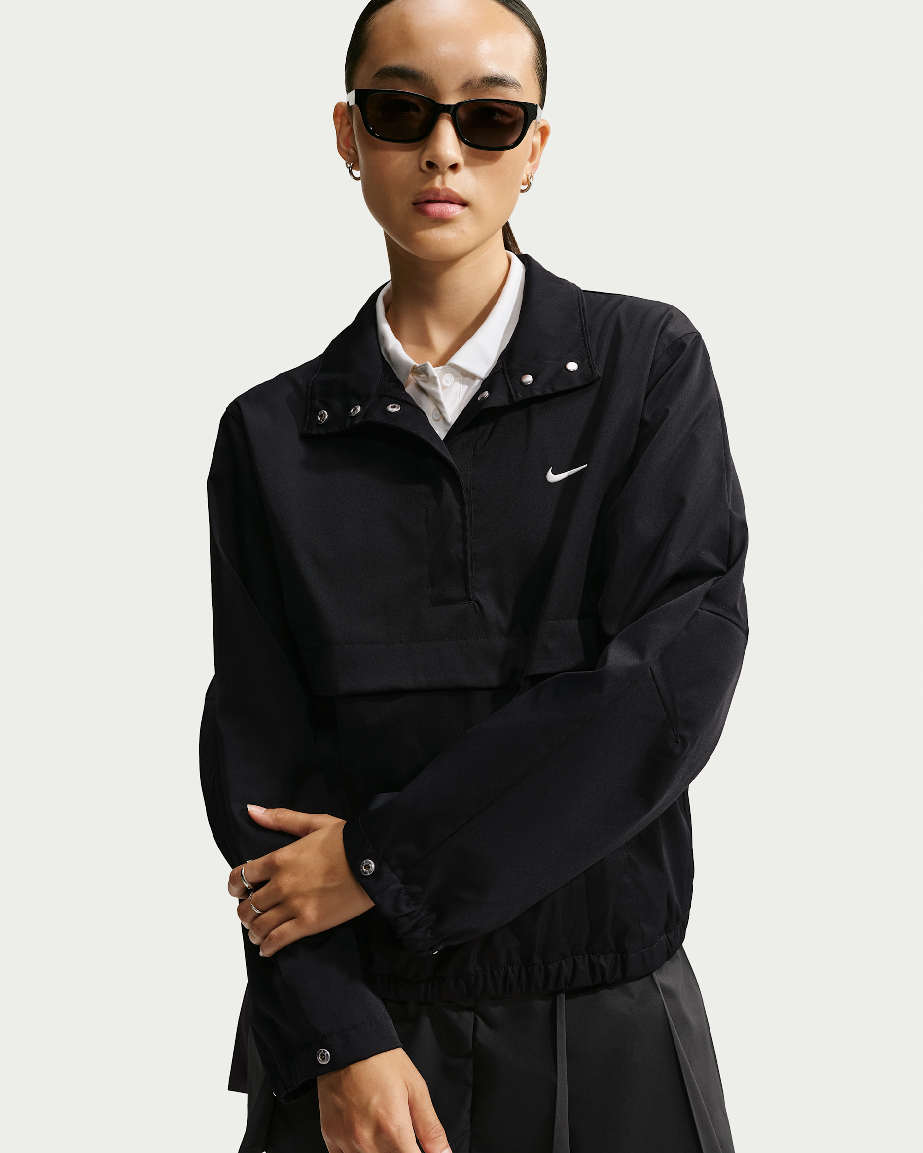 Nike Sportswear Women's Loose 1/4-Press-Stud Jacket. Nike ID